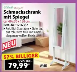 Norma Schmuckschrank mit Spiegel Angebot