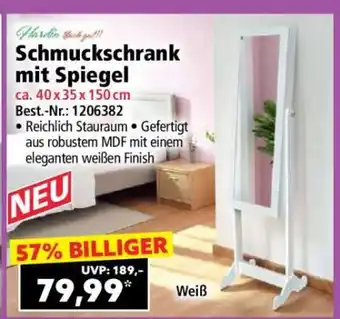 Norma Schmuckschrank mit Spiegel Angebot