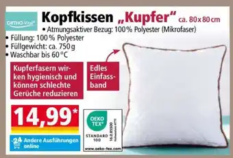 Norma Kopfkissen „Kupfer“ Angebot