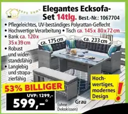 Norma Elegantes Ecksofa-Set 14tlg Angebot