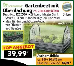 Norma Gartenbeet mit Überdachung ca. 200 x 80 x 80 cm Angebot