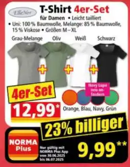 Norma T-Shirt 4er-Set Angebot