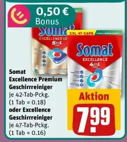 REWE Somat Excellence Premium Geschirrreiniger Angebot