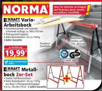 Norma KRAFT WERKZEUGE Vario-Arbeitsbock Angebot
