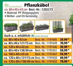 Norma Pflanzkübel ca. 80 x 40 x 43 cm Angebot