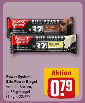 REWE Power System Bite Power Riegel Angebot