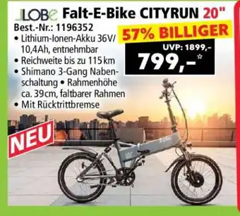 Norma Falt E-Bike CityRun 20 Angebot