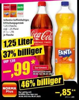 Norma teilweise koffeinhaltiges Erfrischungsgetränk Angebot