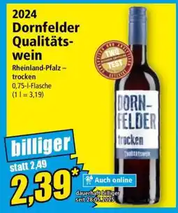 Norma 2024 Dornfelder Qualitätswein Angebot