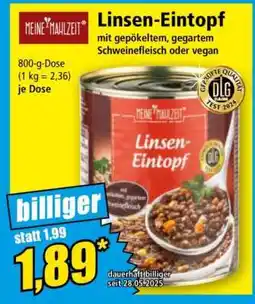 Norma Linsen-Eintopf Angebot