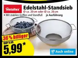 Norma Edelstahl-Standsieb Angebot