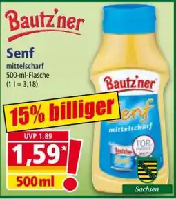 Norma BAUTZ'NER Senf Mittelscharf Angebot