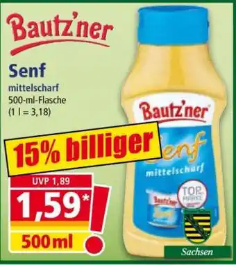 Norma BAUTZ'NER Senf Mittelscharf Angebot