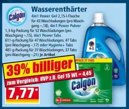 Norma Calgon Wasserenthärter Angebot