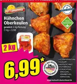 Norma Hähnchen Oberkeulen Angebot