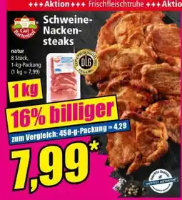 Norma Schweine- nackensteaks Angebot