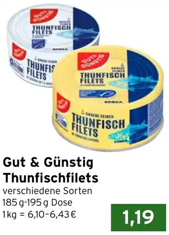 CAP Markt Gut & Günstig Thunfischfilets Angebot