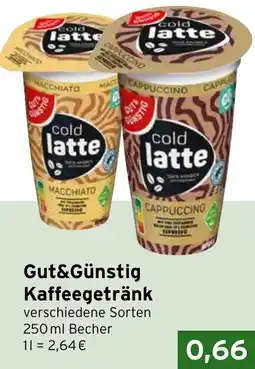 CAP Markt Gut&Günstig Kaffeegetränk Angebot