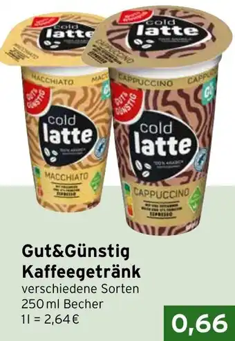 CAP Markt Gut&Günstig Kaffeegetränk Angebot
