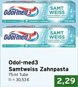 CAP Markt Odol-med3 Samtweiss Zahnpasta Angebot