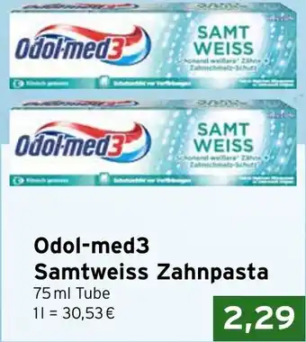 CAP Markt Odol-med3 Samtweiss Zahnpasta Angebot