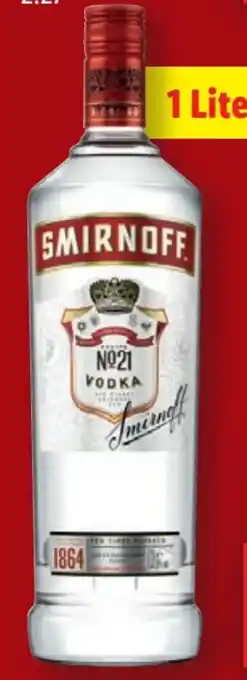 Lidl Smirnoff Vodka No. 21 Angebot