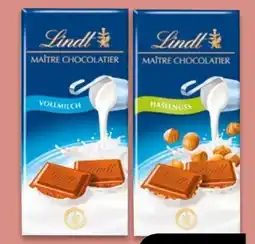 NETTO Lindt Maître Chocolatier Vollmilch Angebot