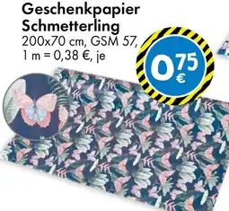 TEDi Geschenkpapier Schmetterling Angebot