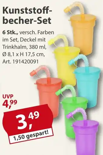 Sonderpreis Baumarkt Kunststoffbecher-Set Angebot