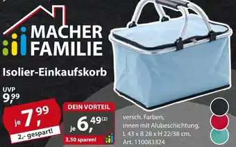Sonderpreis Baumarkt Isolier-Einkaufskorb Angebot