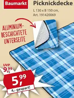 Sonderpreis Baumarkt Picknickdecke Angebot