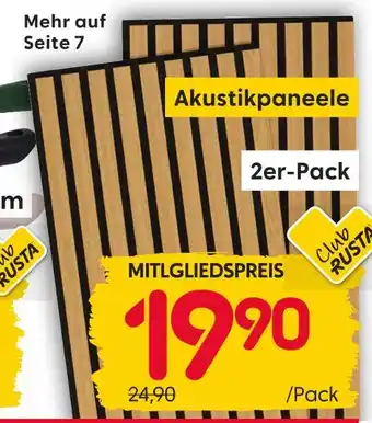 Rusta Club rusta akustikpaneele Angebot