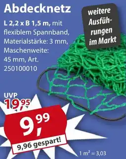Sonderpreis Baumarkt Abdecknetz Angebot