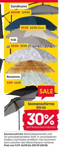 Rusta Sonnenschirme Angebot