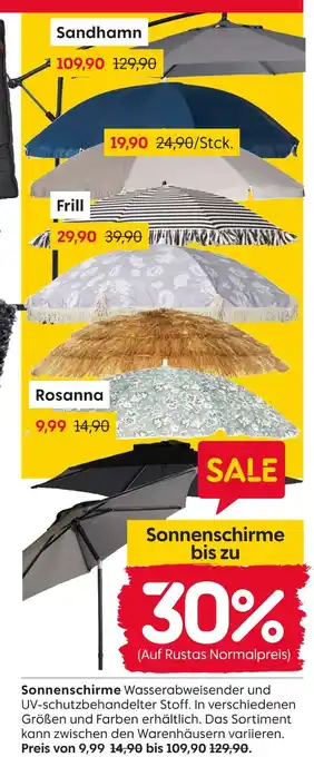 Rusta Sonnenschirme Angebot