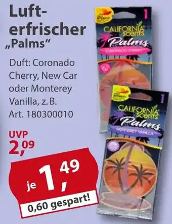Sonderpreis Baumarkt Lufterfrischer ,,Palms" Angebot