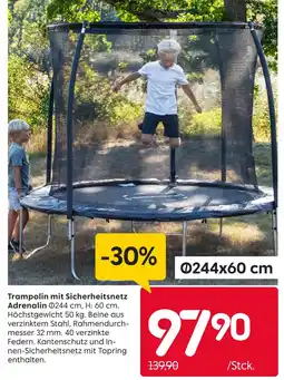 Rusta Trampolin mit sicherheitsnetz adrenalin Angebot