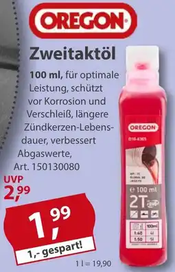 Sonderpreis Baumarkt OREGON Zweitaktöl Angebot
