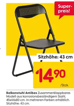 Rusta Balkonstuhl antibes Angebot