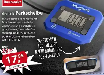 Sonderpreis Baumarkt digitale Parkscheibe Angebot