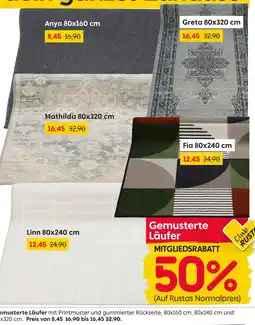 Rusta Gemusterte läufer Angebot