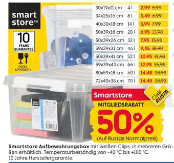 Rusta Smartstore aufbewahrungsbox Angebot