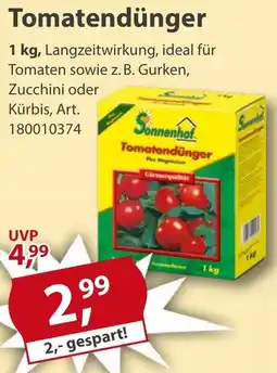 Sonderpreis Baumarkt Sonnenhof Tomatendünger Angebot