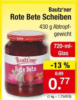 Zimmermann Bautz'ner rote bete scheiben Angebot