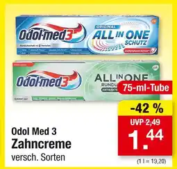 Zimmermann Odol med 3 zahncreme Angebot