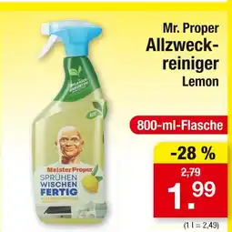 Zimmermann Mr. proper allzweckreiniger lemon Angebot