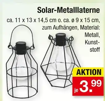 Zimmermann Solar-metalllaterne Angebot