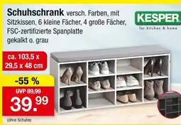 Zimmermann Kesper schuhschrank Angebot