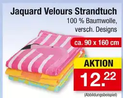 Zimmermann Jaquard velours strandtuch Angebot