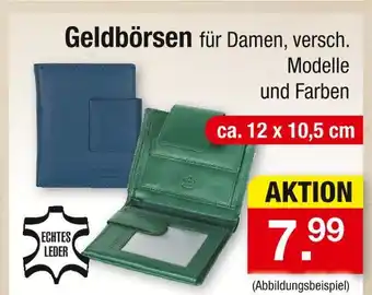 Zimmermann Echtes leder geldbörsen für damen, versch. modelle und farben Angebot